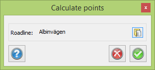 Topocad - Calculate points to roadline