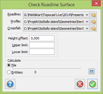 Topocad - Surface check