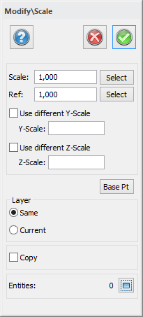 Topocad - Scale